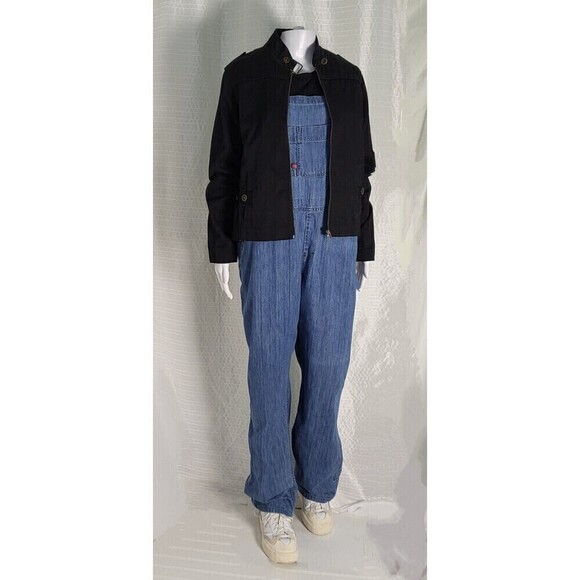 Dickies Relaxed Fit Bib Overalls Denim Carpenter Women’s Tag Size L - Picture 12 of 12